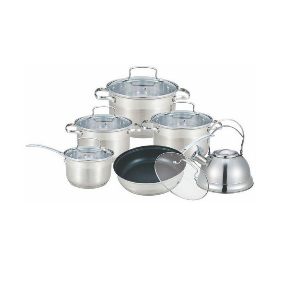 Batería de Cocina Cuori-Godiva 12 Piezas Acero Inoxidable
