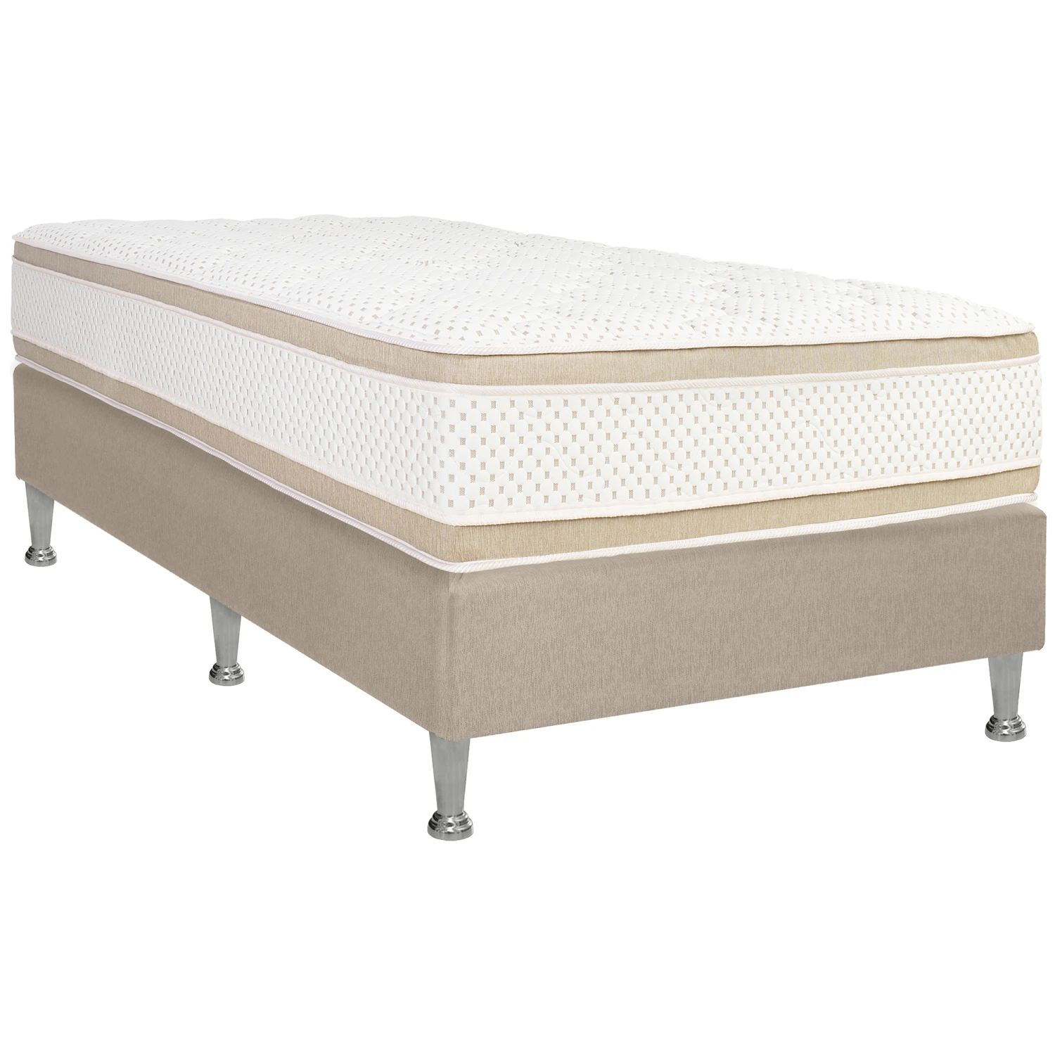 Conjunto Sommier Garden 108x188x30 Divino