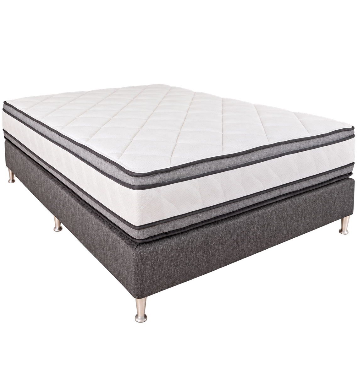 Conjunto Sommier Marsella 138x188 Divino