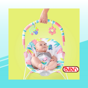 Silla Vibradora Bouncer Flamingo Vibes Bright