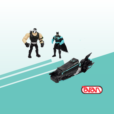 Batman Batcycle con Dos Figuras