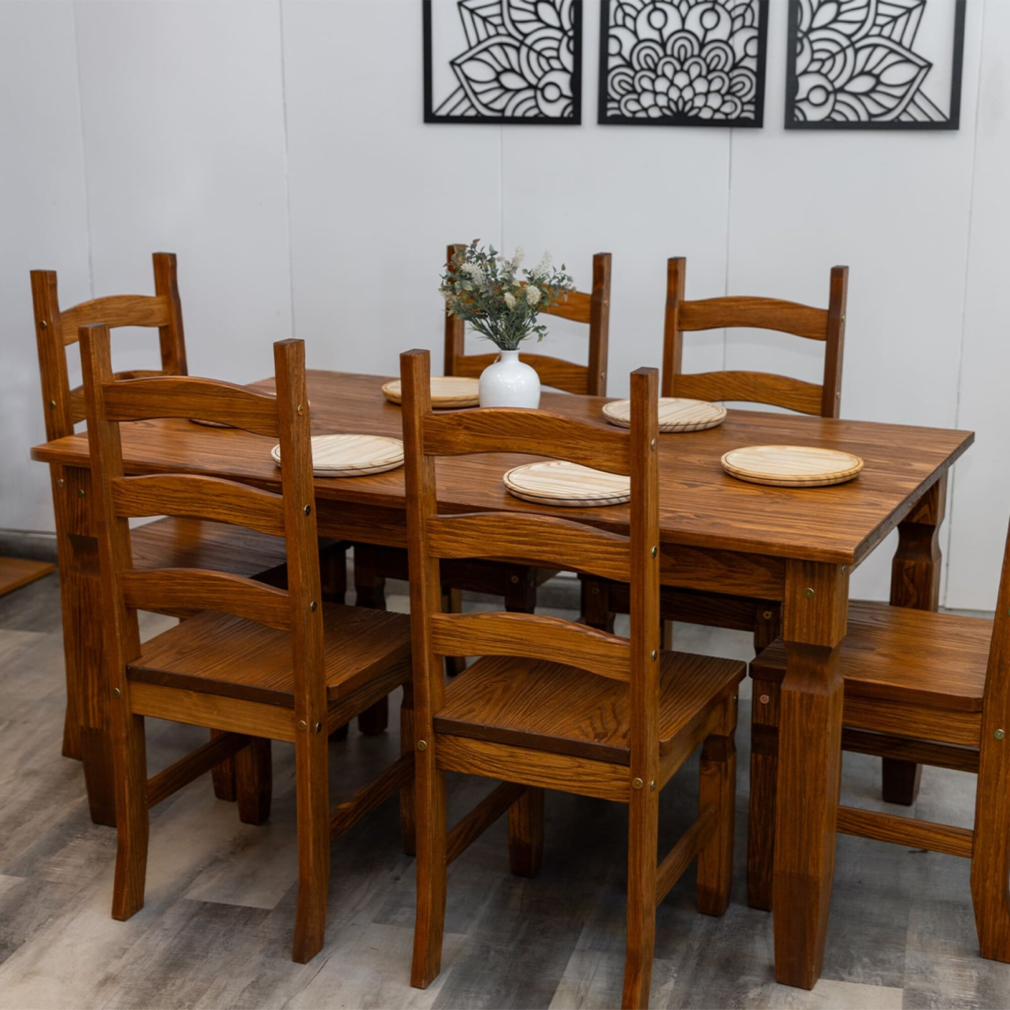 Juego de Comedor Corona 6 Sillas Cera Gisbon