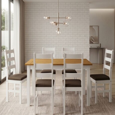 Juego de Comedor Gisbon Bella PU 6 Sillas