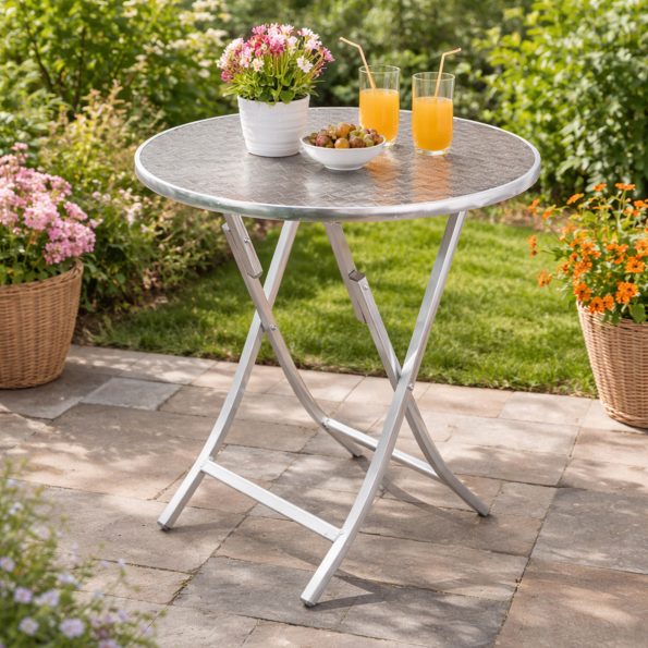 Mesa Plegable de Aluminio 60x60 cm Nigamar