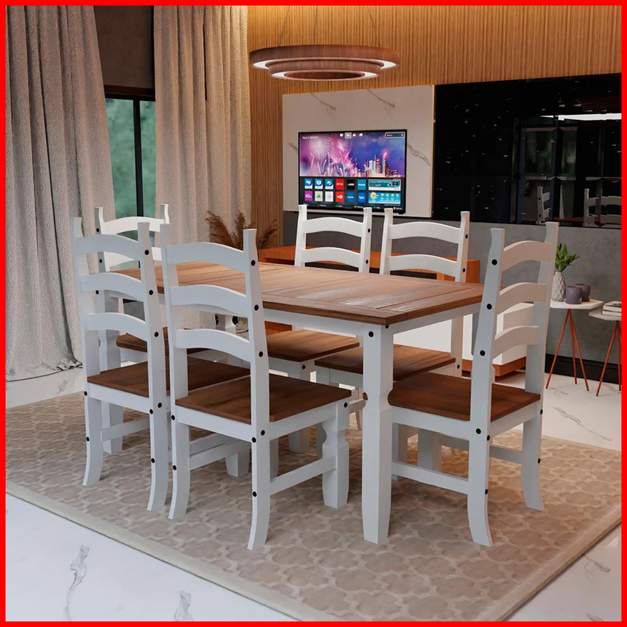 Juego de Comedor Corona 6 Sillas Gisbon