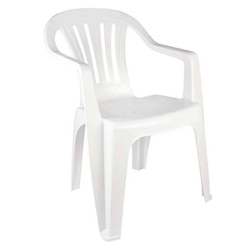 Silla Altea con Posabrazos Blanca Incuer