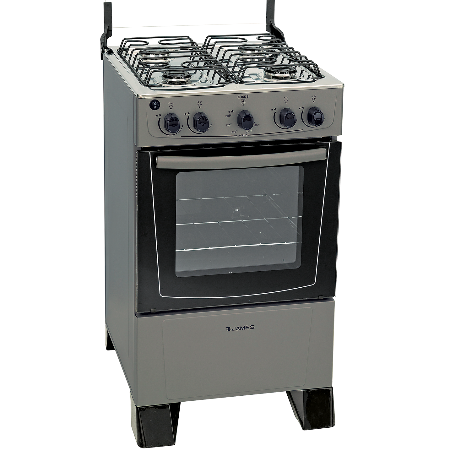 Cocina Super Gas C-105 Blanco/Negro/Titanium James