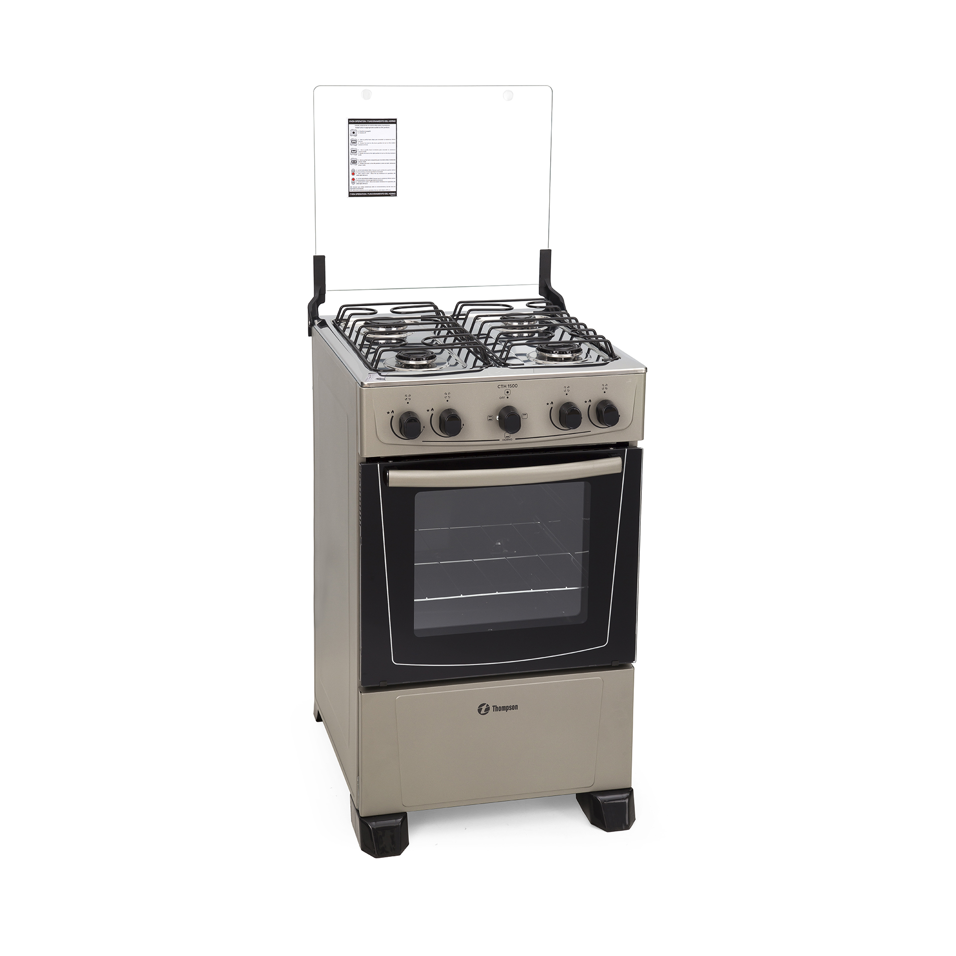 Cocina Combinada CTH 1500 Blanco/Negro/Titanium Thompson