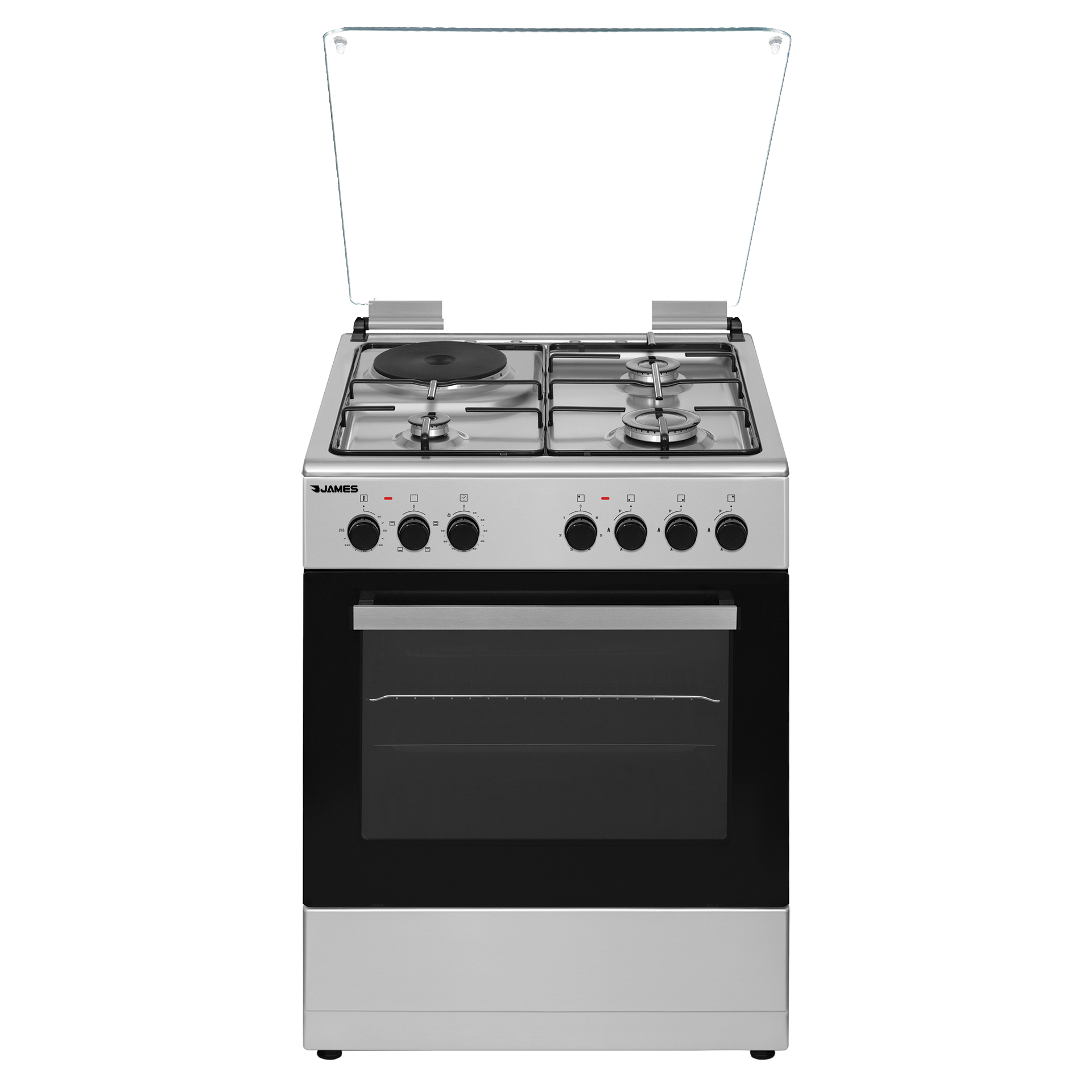 Cocina Combinada James C-221 A TKS Inox 3 Hornallas + 1 Disco