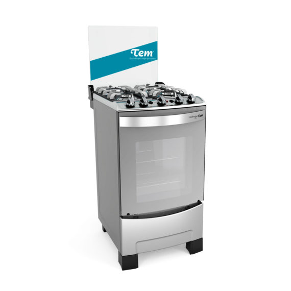 Cocina a Gas TEM Celebración Plus 4 Hornallas con Grill Eléctrico