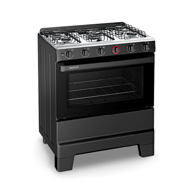 Cocina a Gas 5 Hornallas Negra SL-KBR845