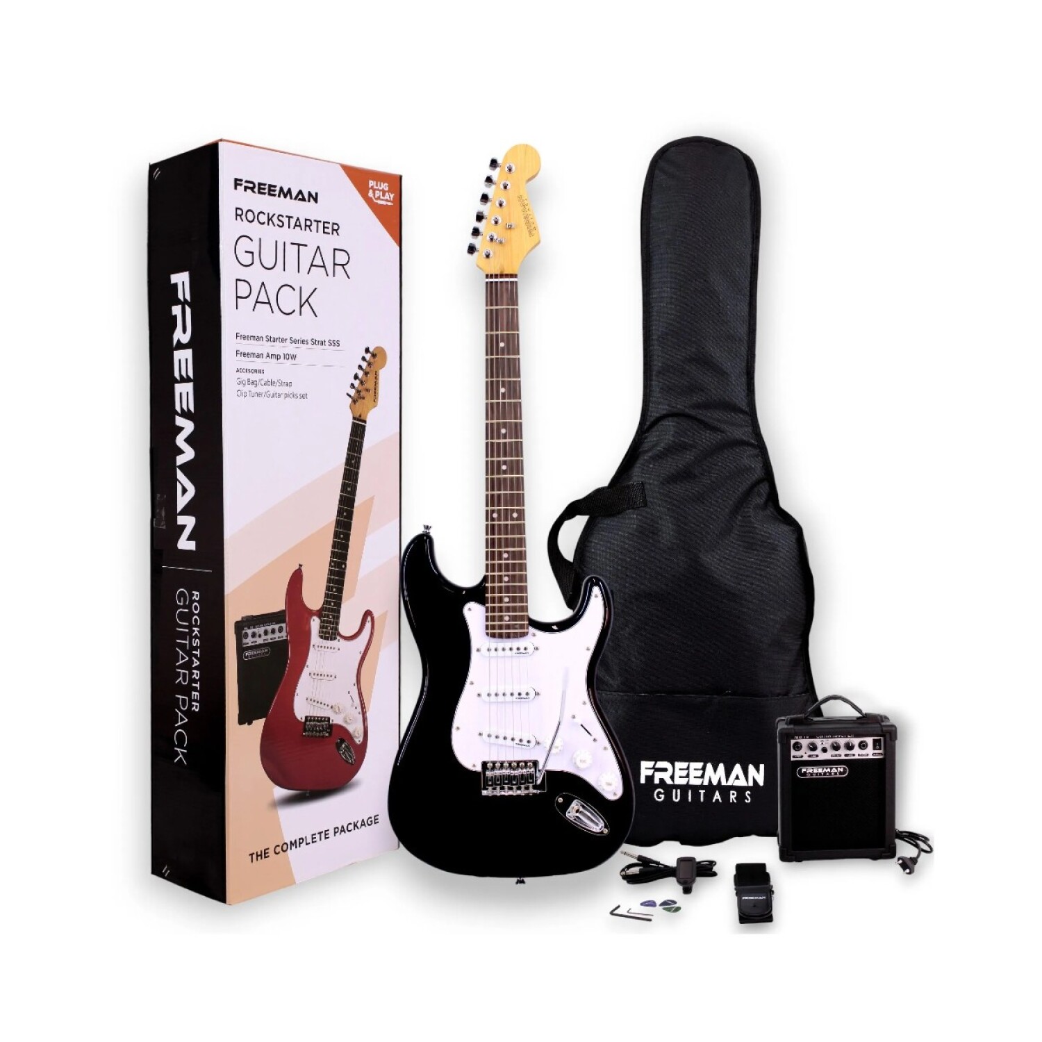Pack Guitarra Eléctrica Freeman FREEE01P