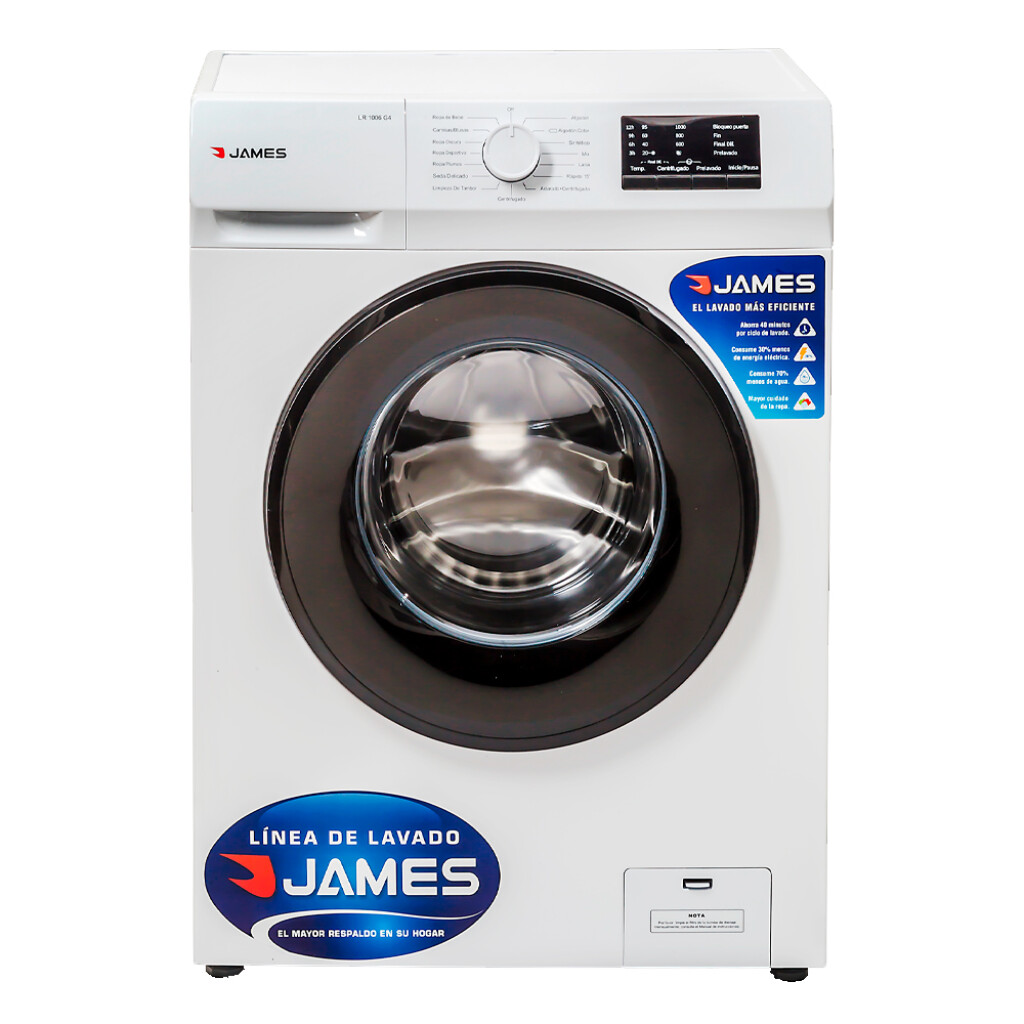 Lavarropas James Carga Frontal 6kg LR1006 G4 Mini