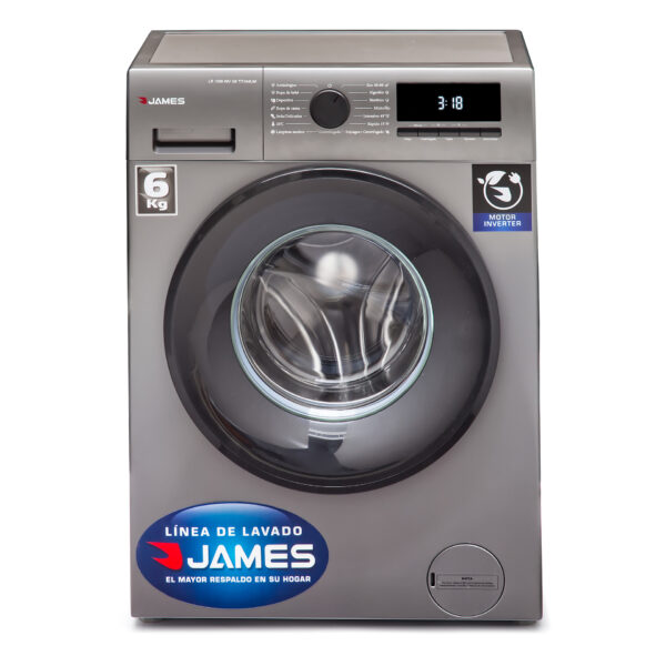 Lavarropas James LR1006 Inverter G6 Gris