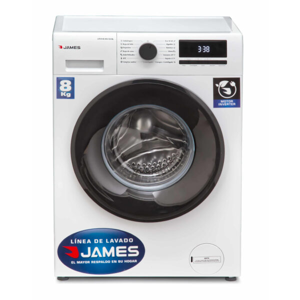 Lavarropas James LR8140 Inverter Blanco