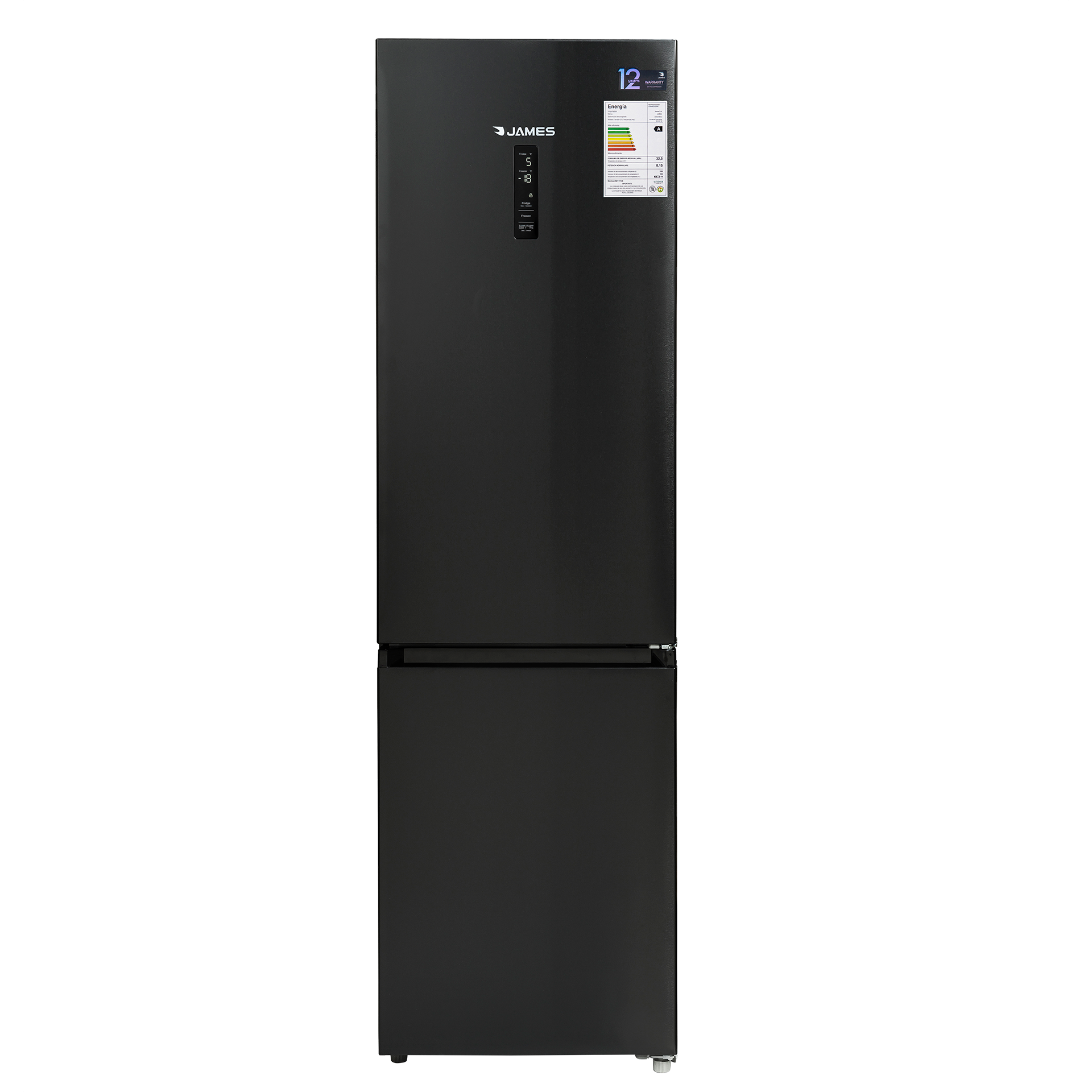 Refrigerador James Inverter Dark Inox RJ446
