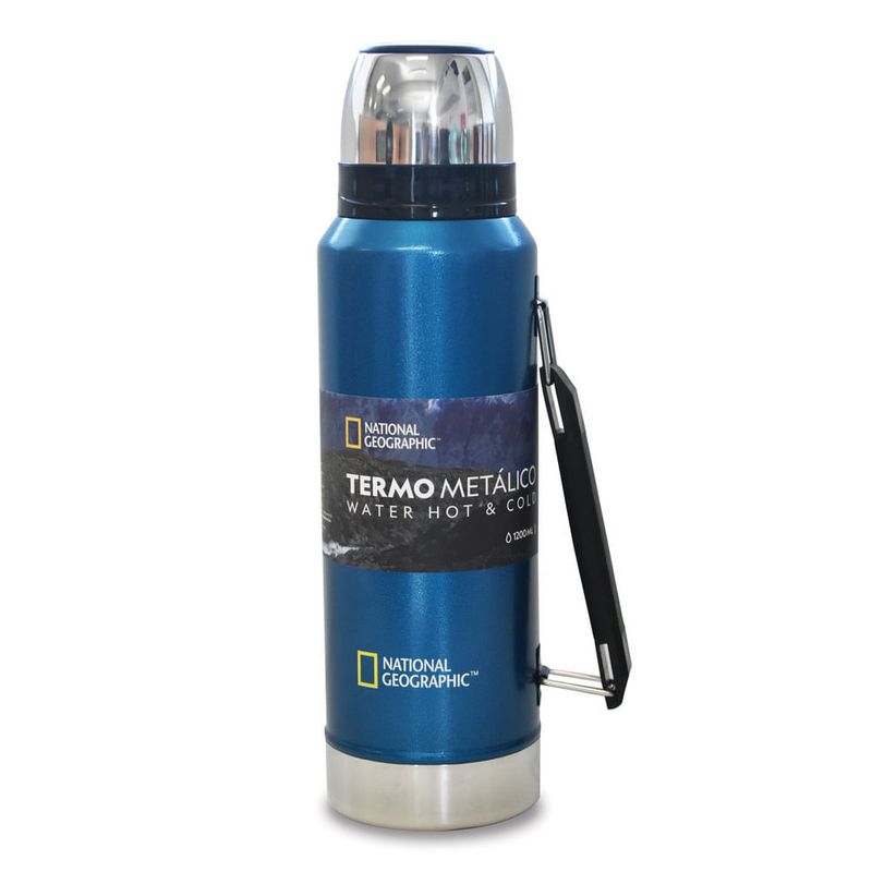 Termo Nat Geo Metal 1200 ml Verde/Azul