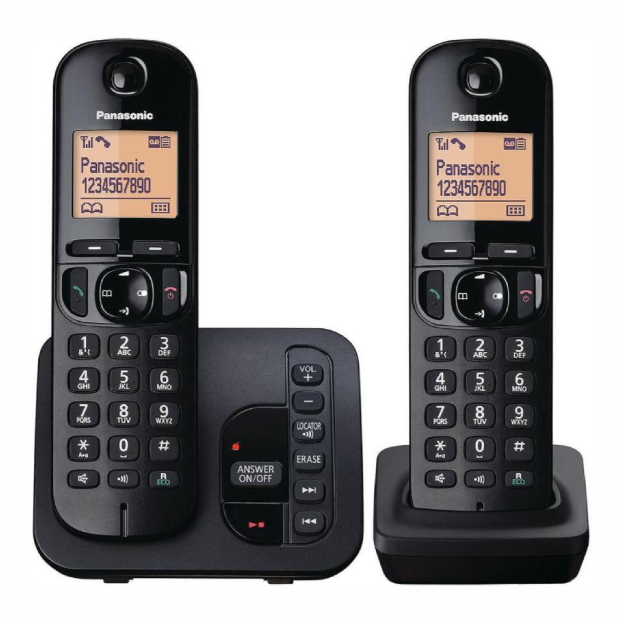 Teléfono Inalámbrico Doble Base con Contestador Panasonic KX-TGC222