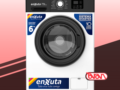 LAVARROPA CARGA FRONTAL 6 KG ENXUTA LENX0650DW