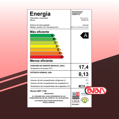 REFRIGERADORES FRIO HUMEDO ENXUTA RENX14 - 215FHW