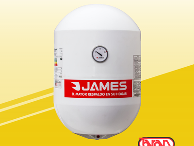 TERMOTANQUE DE ACERO CILINDRICO 40 LITROS EFICIENCIA A JAMES P 40 A G2